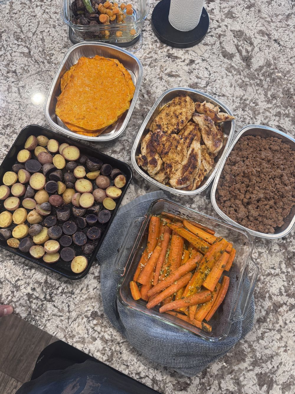 Weekly meal prep with clean ingredients and clean protein.